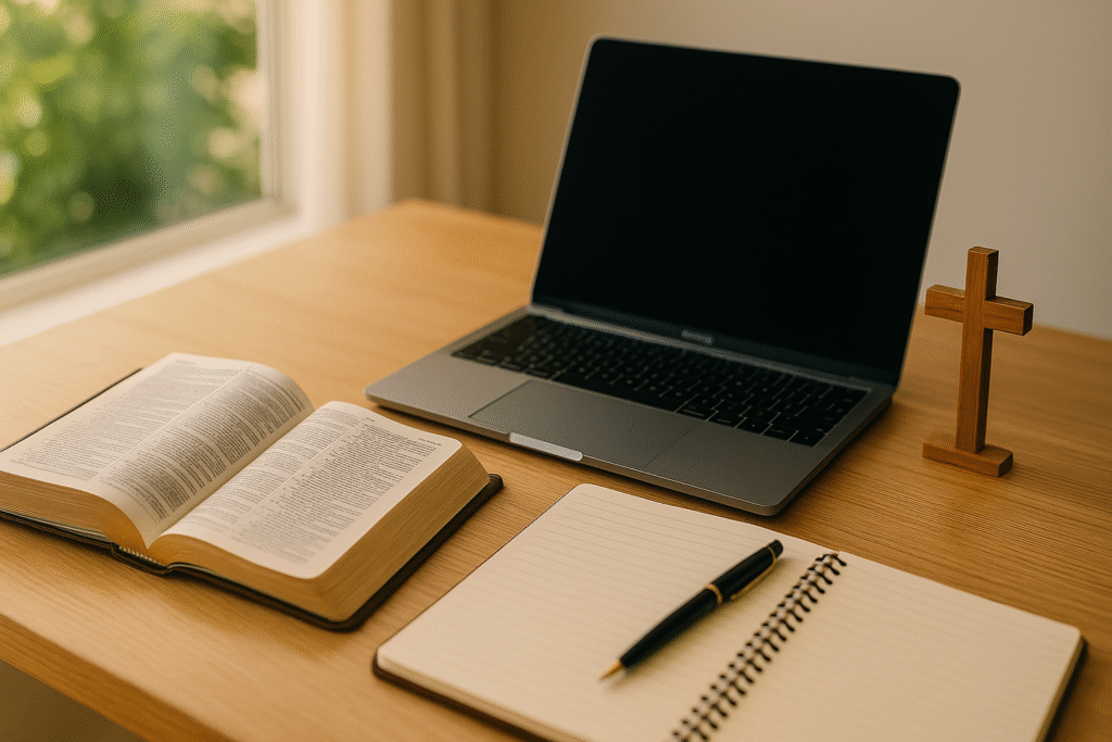 Faith In Business Computer and bible