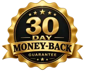30-day money-back guarantee badge